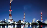写真:工場夜景(北九州市)