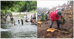 写真：流域連携基金事業